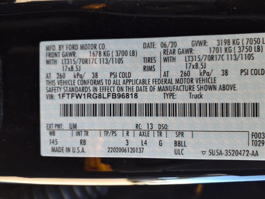 2020 Ford F-150 Raptor