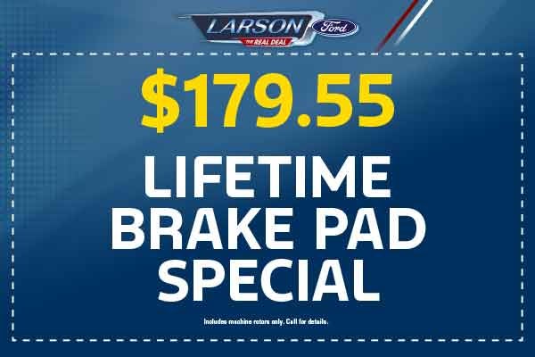 Lifetime Brake Pad Special