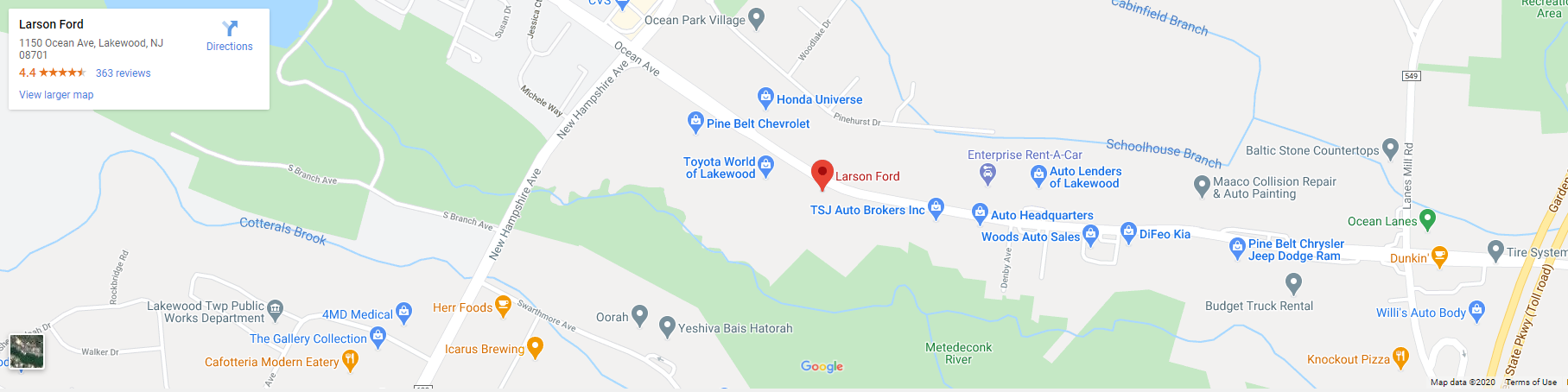 Directions to Larson Ford, Inc